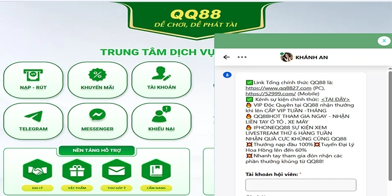 Tại sao hỗ trợ qq88 được đánh giá cao